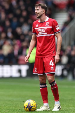 Middlesbrough 'dan Dan Barlaser, Middlesbrough - Middlesbrough maçı sırasında Riverside Stadyumu, Middlesbrough, Birleşik Krallık, 4 Şubat 202