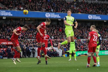 Sunderland 'dan Daniel Ballard, Middlesbrough - Riverside Stadyumu, Middlesbrough, İngiltere' de oynanan 4 Şubat 202 Sky Bet Şampiyonası maçında serbest vuruşla gol attı.