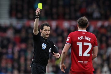Hakem Darren England Middlesbrough 'dan Luke Ayling' e Middlesbrough - Riverside Stadyumu 'nda Middlesbrough - Sunderland maçında sarı kart verdi.