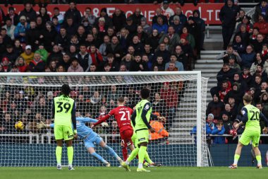 Middlesbrough 'dan Marcus Forss, 4 Şubat 202' de Middlesbrough, Middlesbrough, İngiltere 'deki Riverside Stadyumu' nda oynanan Sky Bet Şampiyonası maçında 1-0 berabere kaldı.