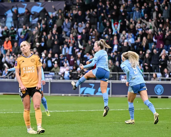 Lauren Hemp Manchester City Women Celebrates Her Goal Make It1 — Stock Photo, Image