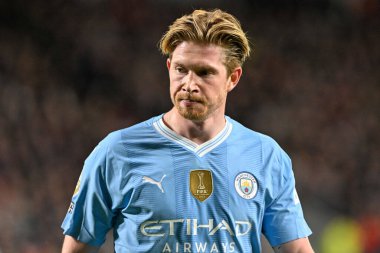 Premier Lig maçı sırasında Manchester City ile Gtech Community Stadyumu 'nda karşılaşan Manchester City' den Kevin De Bruyne, 5 Şubat 202