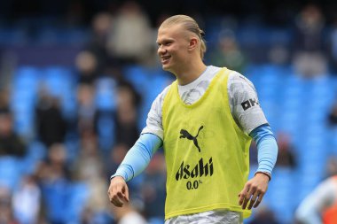 Manchester City 'den Erling Haaland Premier Lig karşılaşması öncesinde Manchester City Everton' a karşı 10 Şubat 202 'de Etihad Stadyumu' nda oynandı.
