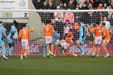 Oxford United takımından Mark Harris, 10 Şubat 202 'de Bloomfield Road, Blackpool' da oynanan Blackpool - Oxford United maçında 1-1 berabere kaldı.