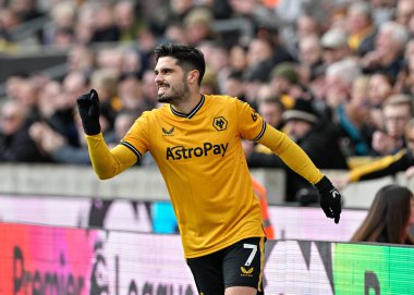 Wolverhampton Wanderers takımının oyuncusu Pedro Neto, Premier League maçında Wolverhampton Wanderers 'a karşı Molineux, Wolverhampton, Birleşik Krallık' ta 10 Şubat 202 'de oynanan maçta golü kaçırmasına tepki gösterdi.