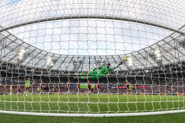 Arsenal 'den Declan Rice Premier Lig karşılaşmasında Londra Stadyumu' nda West Ham United ve Arsenal maçında 11 Şubat 202 'de 0-6 berabere kaldı.