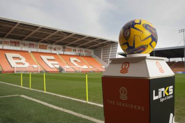 Bloomfield Road 'un genel bir görüntüsü, Blackpool' un evi Sky Bet 1 maçından önceki Blackpool-Oxford United maçı, Bloomfield Road, Blackpool, Birleşik Krallık, 10 Şubat 202
