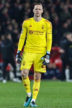Nottingham Ormanı 'ndan Matz Sels Premier League maçı sırasında Nottingham Forest, Newcastle United' a karşı City Ground, Nottingham, İngiltere 'de 10 Şubat 202' de