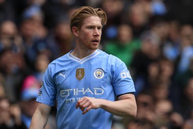 Manchester City - Everton Premier Lig maçı sırasında Manchester City maçı sırasında Kevin De Bruyne Etihad Stadyumu, Manchester, İngiltere, 10 Şubat 202