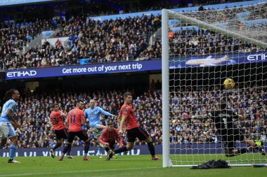 Manchester City 'den Erling Haaland Premier League maçında 10 Şubat 202' de Etihad Stadyumu 'nda Everton' a karşı 1-0 berabere kaldı.