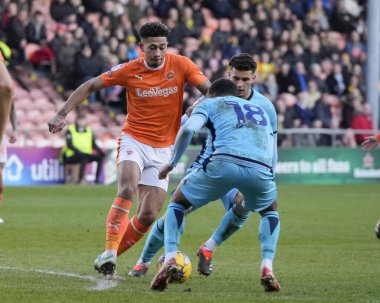 Blackpool 'dan Jordan Lawrence-Gabriel, 10 Şubat 202' de Bloomfield Road, Blackpool 'da oynanan Blackpool-Oxford United maçında Oxford United' a karşı oynamıştır.