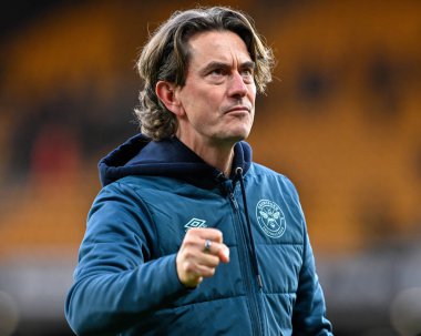 Brentford 'un Thomas Frank teknik direktörü Premier League maçında Wolverhampton Wanderers Brentford' a karşı Molineux, Wolverhampton, Birleşik Krallık 'ta 10 Şubat 202' de yapılan maçın sonucunu kutluyor.