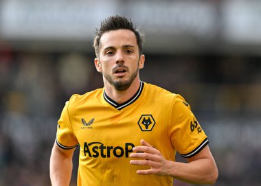 Wolverhampton Wanderers 'dan Pablo Sarabia, Premier League maçında Wolverhampton Wanderers, Molineux, Wolverhampton, İngiltere' de 10 Şubat 202 'de Brentford' a karşı.