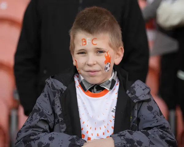 Young Blackpool Fan Sky Bet League Match Blackpool Oxford United — Stock Photo, Image