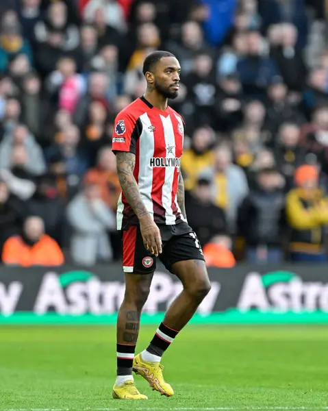 Brentford 'dan Ivan Toney, Premier Lig maçı sırasında Wolverhampton Wanderers, Brentford' a karşı Molineux, Wolverhampton, Birleşik Krallık, 10 Şubat 202