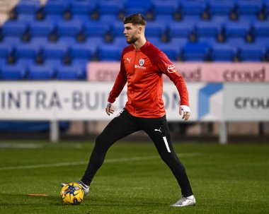 Barnsley 'den John McAtee, 13 Şubat 202' de Croud Meadow, Shrewsbury, Birleşik Krallık 'ta oynanan Sky Bet League 1 maçı öncesinde oynanan maç öncesi ısınma maçında...