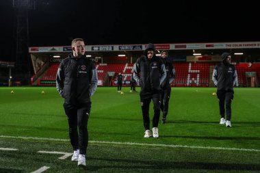 Blackpool 'dan Shayne Lavery, 13 Şubat 202' de Birleşik Krallık 'ın Cheltenham Town-Suzuki Stadyumu' nda oynanan 1.