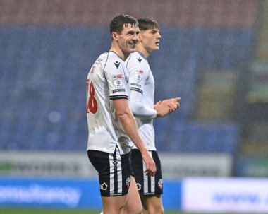 Bolton Wanderers takımından Eoin Toal, 13 Şubat 202 'de İngiltere' nin Bolton Stadyumu 'nda oynanan 1.