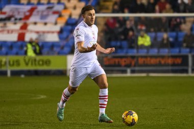 Barnsley 'den Herbie Kane, 13 Şubat 202' de Croud Meadow, Shrewsbury, İngiltere 'de oynanan Shrewsbury Town-Barnsley maçında topla bir çıkış yaptı.