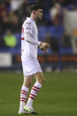 Barnsley takımından Corey O 'Keeffe 13 Şubat 202' de Croud Meadow, Shrewsbury 'de Shrewsbury Town' a karşı oynadığı maçta