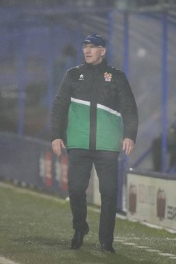 Nigel Adkins, Tranmere Rovers 'ın Sky Bet Ligi 2 maçındaki menajeri Tranmere Rovers, Morecambe' ye karşı Prenton Park, Birkenhead, Birleşik Krallık, 13 Şubat 202