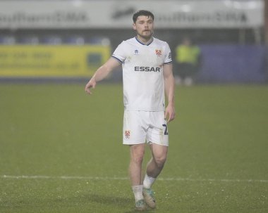 Tranmere Rovers 'dan Lee O' Connor Gökyüzü İddia Ligi 2 karşılaşmasında Tranmere Rovers, Morecambe 'ye karşı Prenton Park, Birkenhead, Birleşik Krallık, 13 Şubat 202