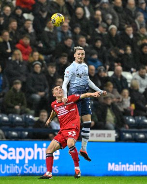 Preston North End 'den Liam Millar 14 Şubat 202' de Deepdale, Preston, İngiltere 'de Preston North End' e karşı oynanan Gökyüzü İddia Şampiyonası karşılaşmasını kazandı.