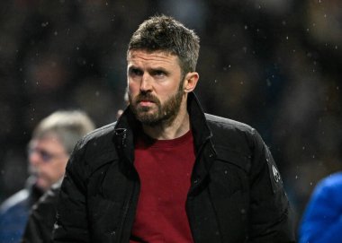Middlesbrough 'un Michael Carrick teknik direktörü, Gökyüzü İddia Şampiyonası maçında Preston North End, Deepdale, Preston, Birleşik Krallık' ta Middlesbrough 'a karşı, 14 Şubat 202