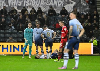 Preston North End 'den Andrew Hughes, 14 Şubat 202' de İngiltere 'nin Deepdale kentinde oynanan Sky Bet Şampiyonası maçında sakatlandı.