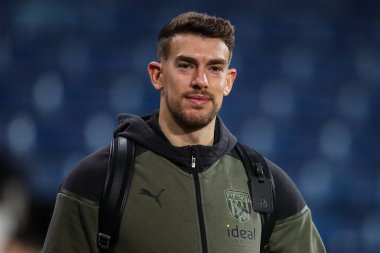 West Bromwich Albion 'dan Alex Palmer, West Bromwich Albion' a karşı Southampton 'ın 16 Şubat 202' deki Sky Bet Şampiyonası maçından önce geldi.