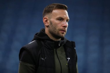 West Bromwich Albion 'dan Andreas Weimann, 16 Şubat 202' de İngiltere 'nin West Bromwich Albion-Southampton maçından önce geldi.