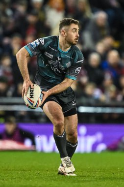 Huddersfield Giants takımından Adam Clune, 16 Şubat 202 'de Leigh Sports Village, Leigh, İngiltere' de Leigh Leopards ile Huddersfield Giants arasındaki Süper Lig karşılaşmasında ilk raundu kazandı.