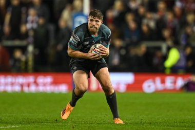 Huddersfield Giants takımından Jack Murchie 16 Şubat 202 'de Leigh Spor Köyü' nde Leigh Leopards ve Huddersfield Giants arasında oynanan Betfred Süper Lig 1.