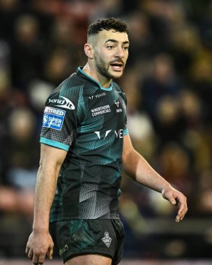Huddersfield Giants takımından Jake Connor 16 Şubat 202 'de Leigh Spor Köyü' nde Leigh Leopards ile Huddersfield Giants arasındaki Süper Lig karşılaşmasında