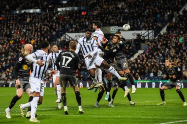 West Bromwich Albion takımından Yokulu, 16 Şubat 2024 'te The Hawthorns, West Bromwich, İngiltere' de oynanan West Bromwich Albion-Southampton maçında top kalesine doğru ilerliyor.