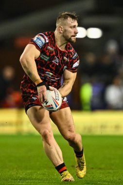 Leigh Leopar takımından Matt Davis, Leigh Leigh Spor Köyü 'nde Leigh Leopar' a karşı 16 Şubat 202 'de oynanan 1.