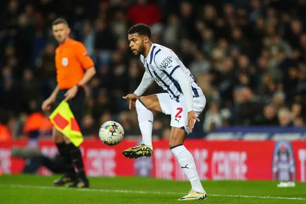 Darnell Furlong West Bromwich Albion Controls Ball Sky Bet Championship — Stock Photo, Image