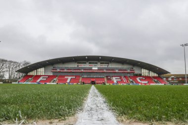 Highbury Stadyumu 'nun Gök İddia Ligi 1 maçı sırasında genel görünümü Fleetwood Town ile Barnsley arasında 17 Şubat 202' de Highbury Stadyumu 'nda oynanacak.
