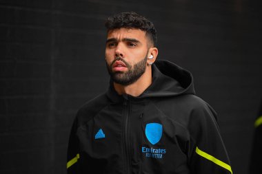 Arsenal 'den David Raya, 17 Şubat 202' de Burnley ile Arsenal arasında oynanan Premier Lig karşılaşması öncesinde geldi.