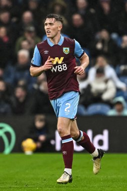 Burnley 'den Dara O' Shea Premier Lig maçı sırasında Burnley, Burnley Arsenal 'e karşı Turf Moor, Burnley, İngiltere, 17 Şubat 202