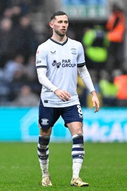 Preston North End 'den Alan Browne, 17 Şubat 202' de Preston North End - Blackburn Rovers maçında...