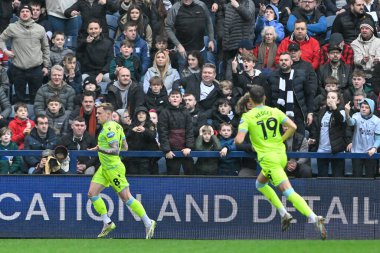 Blackburn Rovers 'dan Sammie Szmodics, 17 Şubat 202' de İngiltere 'nin Deepdale kentinde oynanan Gökyüzü İddia Şampiyonası maçında Blacburn' e 0-1 kazandırma hedefini kutluyor.