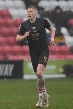 Barnsley 'den Sam Cosgrove 17 Şubat 202' de İngiltere 'deki Highbury Stadyumu' nda Fleetwood Town 'a karşı Barnsley maçında.