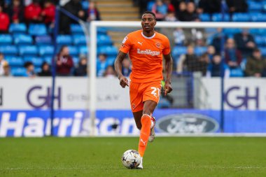 Blackpool 'dan Marvin Ekpiteta, 17 Şubat 202' de İngiltere 'nin Peterborough kentindeki Weston Homes Stadyumu' nda oynanan 1.