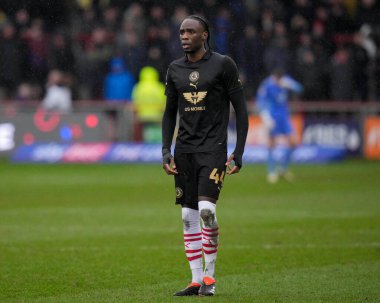 Barnsley 'den Devante Cole 17 Şubat 202' de İngiltere 'nin Highbury Stadyumu' nda Fleetwood Town ve Barnsley maçında