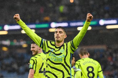 Arsenal 'den Kai Havertz Premier Lig maçında 0-5 öne geçiyor Burnley, Burnley' e karşı Turf Moor, İngiltere, 17 Şubat 202