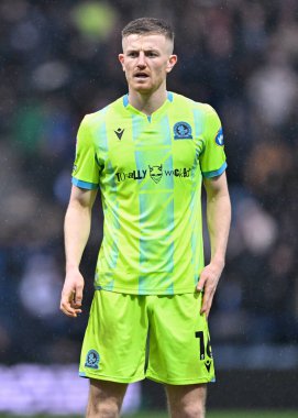 Blackburn Rovers 'dan Scott Wharton, 17 Şubat 202' de İngiltere 'nin Deepdale kentinde Preston North End ile Blackburn Rovers arasındaki Sky Bet Şampiyonası maçında...