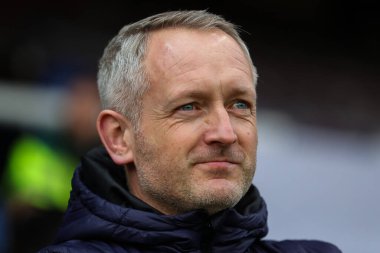 Neil Critchley, İngiltere 'nin Peteron Homes Stadyumu' nda 17 Şubat 202 'de oynanan 1. Gökyüzü İddia Ligi karşılaşmasında Blackpool teknik direktörü Peterborough United' a karşı.