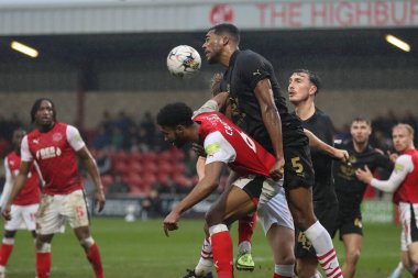 Barnsley 'den Donovan Pines 17 Şubat 202' de İngiltere 'nin Highbury Stadyumu' nda Fleetwood Town 'a karşı oynanan 1.