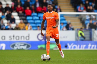 Blackpool 'dan Marvin Ekpiteta, 17 Şubat 202' de İngiltere 'nin Peterborough kentindeki Weston Homes Stadyumu' nda oynanan 1.